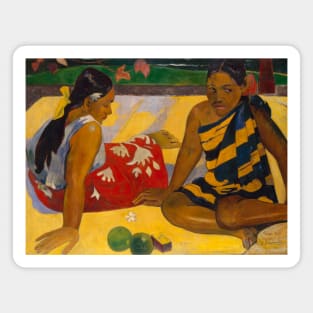 Parau Api. What News by Paul Gauguin Magnet